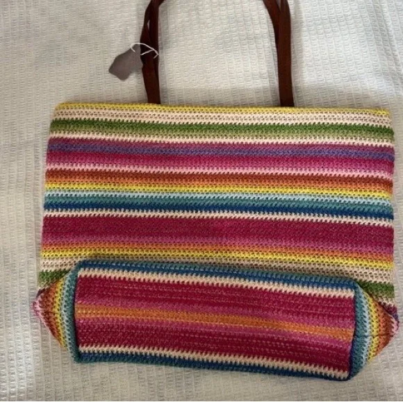 Colorful Crochet Tote Bag - Picture 2 of 8